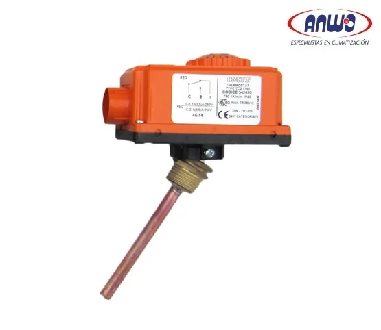 Termostato de inmersión Decontrol HE200 0-90°C sonda latón 200mm Punta Arenas