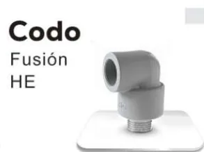 Codo PPR HE PP-RCT PN16 termofusión