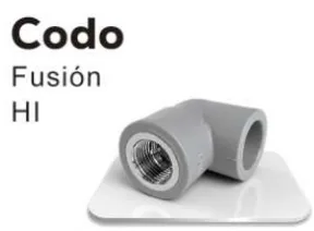 Codo PPR HI PP-RCT PN16 termofusión