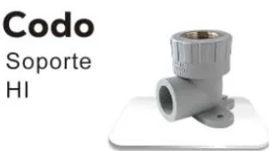 Codo Soporte HI PPR PPR PP-RCT