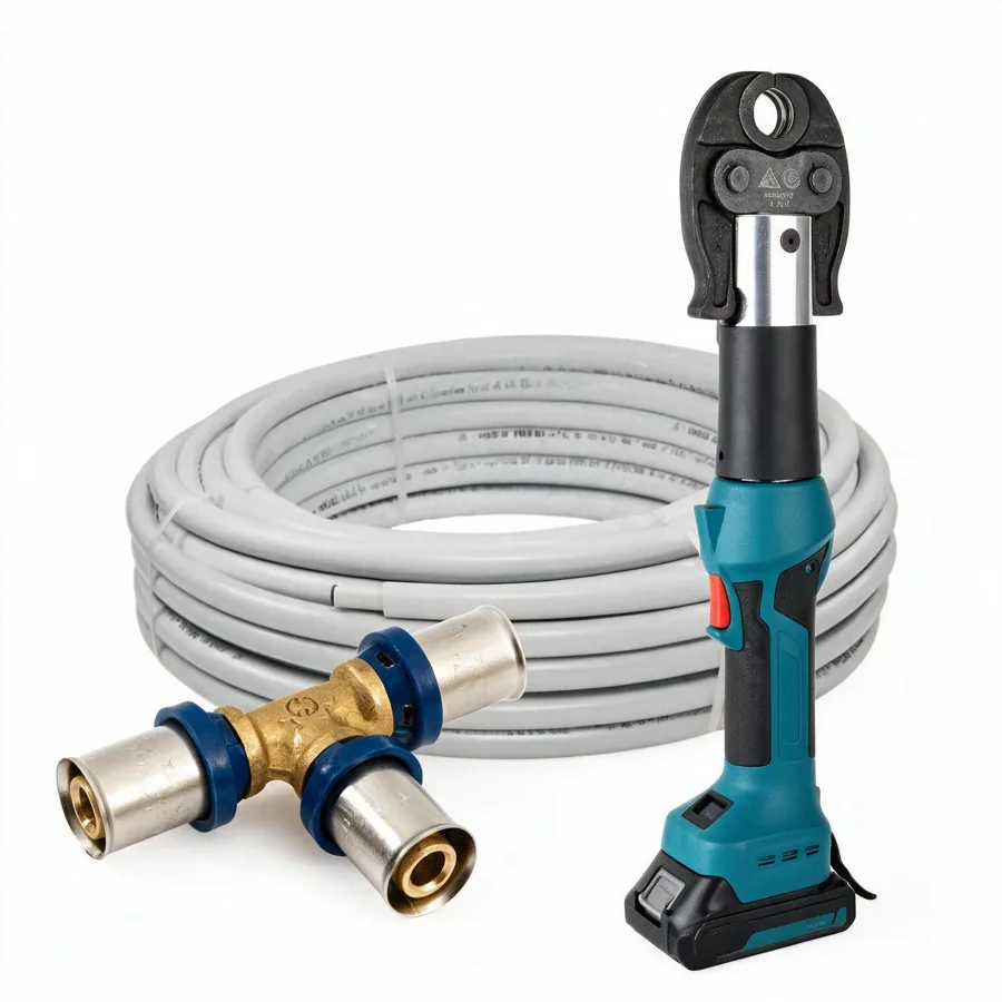 Tuberías, Fittings y Herramientas Multicapa: tubo PEX-AL-PEX, fitting de prensar y prensadora