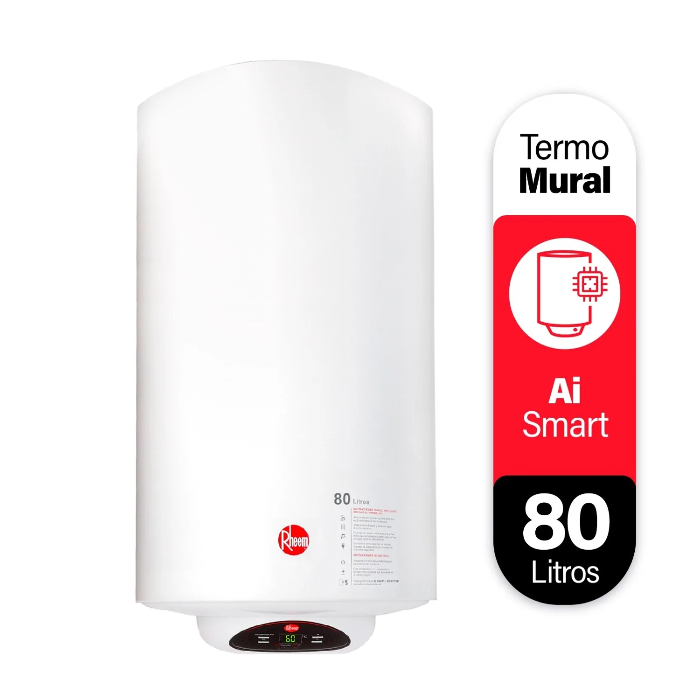 Termo Rheem Eléctrico Mural 80 Litros
