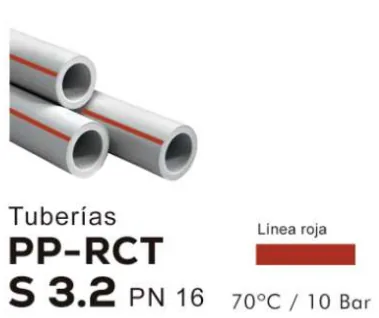 Tubo PPR Beta PP-RCT 20 mm PN16