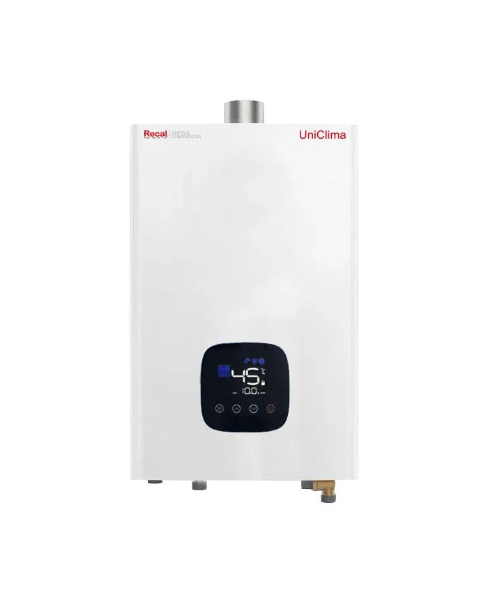 Calefont Uniclima Aqua 16TNT 16 L/min tiro forzado gas natural cámara cerrada Punta Arenas